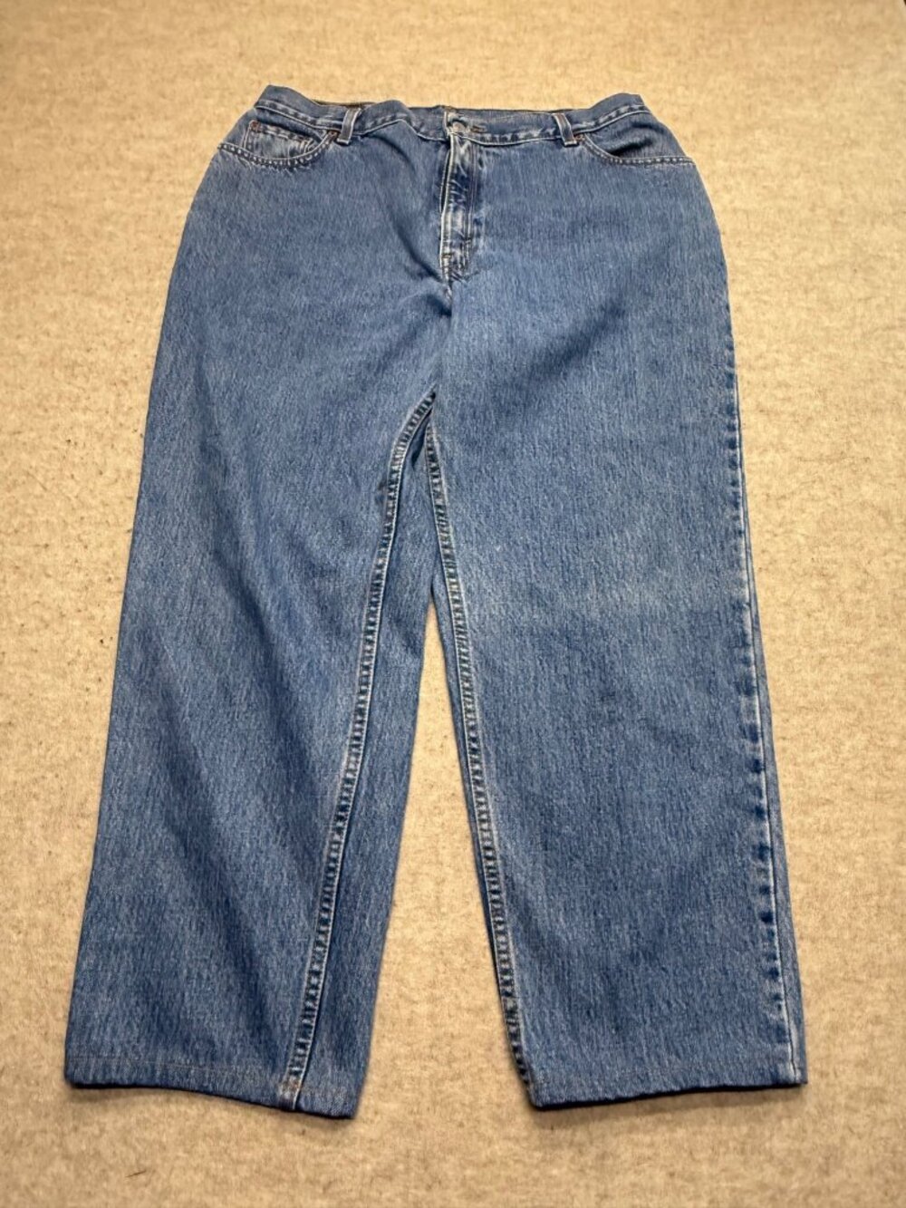 Vintage 90's Levi's 550 Relaxed Fit Tapered Leg Women's Denim Jeans Size 18 - Picture 5 of 10